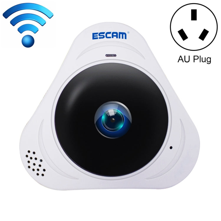 ESCAM Q8 960P 360 Degrees Fisheye Lens 1.3MP WiFi IP Camera, Support Motion Detection / Night Vision, IR Distance: 5-10m, AU Plug, Q8 AU Plug, Q8 EU Plug, Q8 UK Plug, Q8 US Plug ESCAM Q8 960P 360 Degrees Fisheye Lens 1.3MP WiFi IP Camera, Support Motion Detection / Night Vision, IR Distance: 5-10m, AU Plug, Q8 AU Plug, Q8 EU Plug, Q8 UK Plug, Q8 US Plug